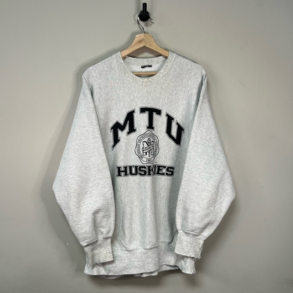 Vintage MTU Reverse Weave Style Crewneck